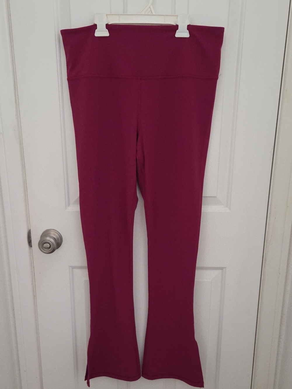 Athleta Wine Flare-Leg High-Waist Pants